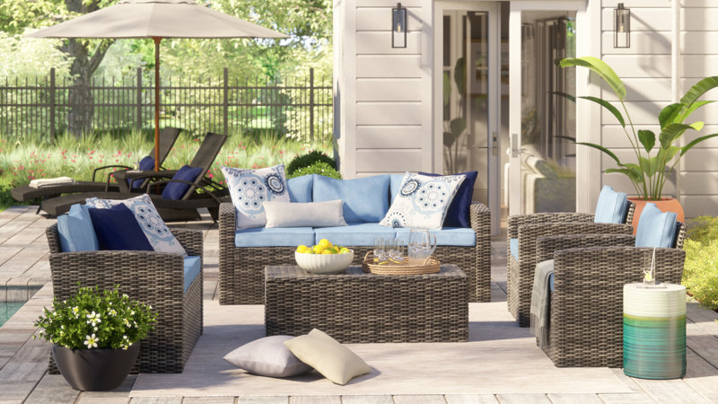 Patio outdoor best sale cushions on clearance